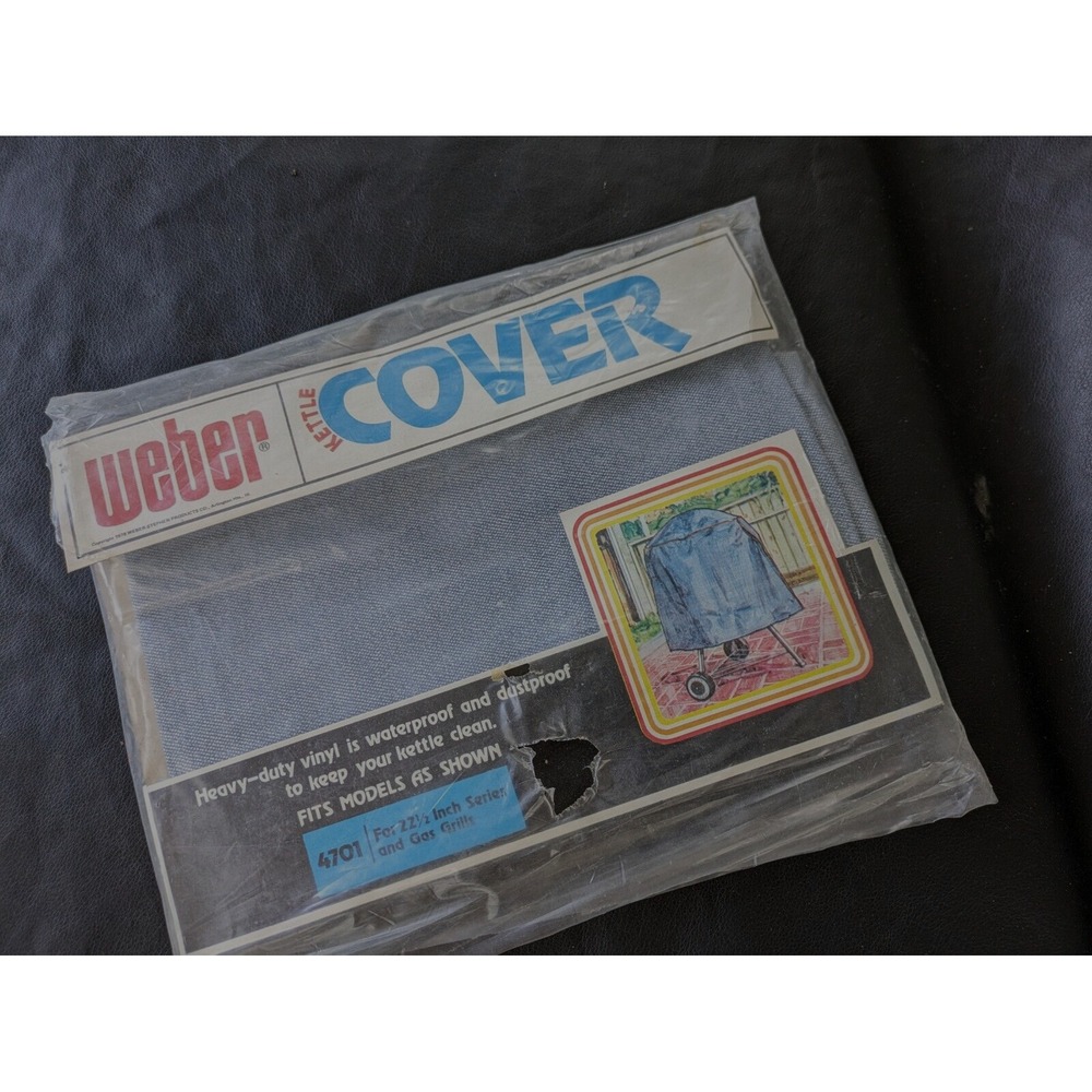 Vintage 1978 Weber Stephen Kettle Grill Cover 4701 22 1/2 inch NEW